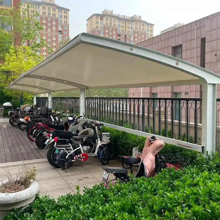 潮州膜结构电动车棚